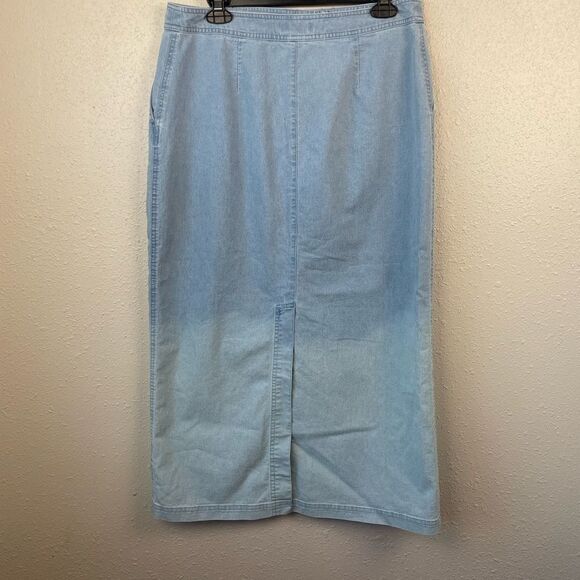 Christopher & Banks Denim Skirt Size 10 EUC - Picture 3 of 5